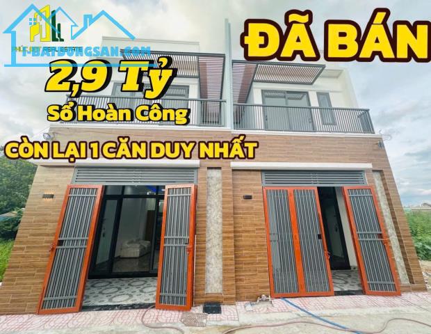 CHỦ GỞI BÁN NHÀ 1T1L (HOÀN CÔNG) VỊ TRÍ 1 SẸC ĐƯỜNG NGUYỄN THỊ TỒN CHỈ 80M. GIÁ CHỈ 2,9 TỶ - 1