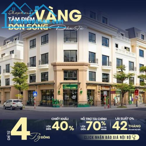 Biệt thự, shophouse Tp CỬA KHẨU kinh doanh sầm uất quanh năm. SẴN HĐ THUÊ 5 năm 2,5 tỷ