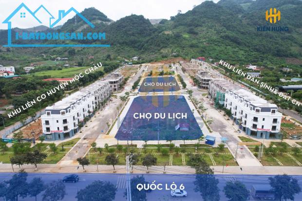 Bán nhanh 2 lô liền kề Mộc Châu, mặt tiền 7m, nằm sát quảng trường, UBND huyện Mộc Châu, c