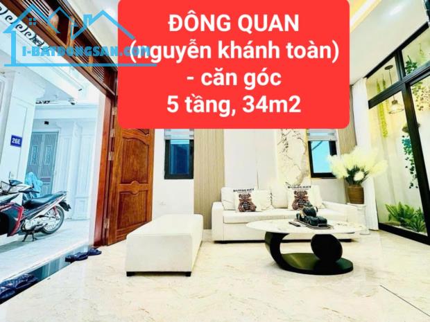 NGUYỄN KHÁNH TOÀN - căn góc - 34m2, 5 tầng, 3 ngủ - ngay sát phố - 0859990768 - 4