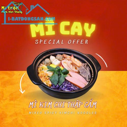 Nhượng quyền Mì Cay - Mì trộn - Trà Sữa thương hiệu Park Kim Thang 0938909092