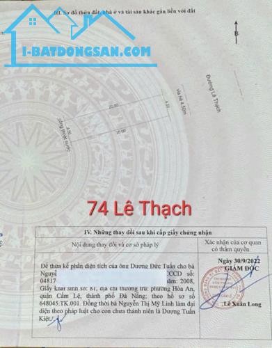 🔴💥Bán đất đường Lê Thạch, Hòa An, Cẩm Lệ, Đà Nẵng - 2