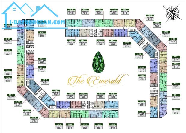 (#CT8_The_Emerald ) Gia đình cần bán gấp, bán nhanh trong tháng căn hộ 2 , 3 ngủ 2 vệ sinh - 1