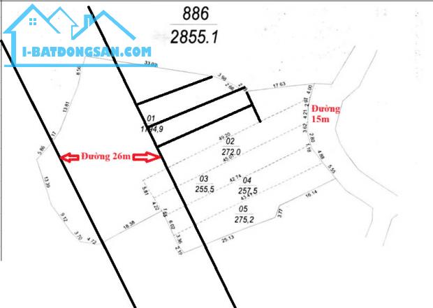 Bán đất 260m2 đón đầu quy hoạch mở đường 26m TDP MỊN TO - phường Trù Hựu- thị xã Chũ, Bắc - 1