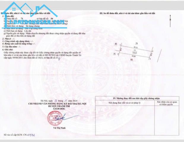 BÁN GẤP 113M*MT4.3m ĐẤT ĐÔNG MỸ-VẠN PHÚC Ô TÔ TRÁNH KINH DOANH BÁN RẺ 6.85 TỶ - 2