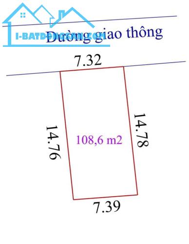 Bán đất Ninh Liệt, Hồng Kỳ, Sóc Sơn, Hà Nội, Dt 108m2, Mt 7,32m, giá 1x triệu - 1