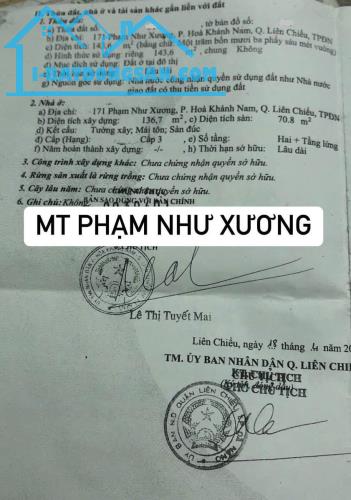 🔴Bán nhà 2 tầng MT Phạm Như Xương - Vị trí kinh doanh - 1