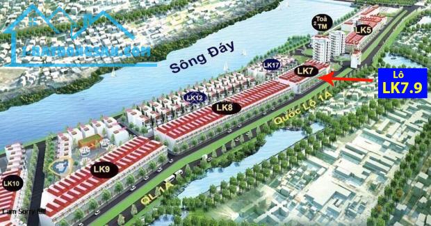 Bán đất KĐT Tài Tâm Riverside - Diện tích 81m2. Hướng Đông mặt QL1A