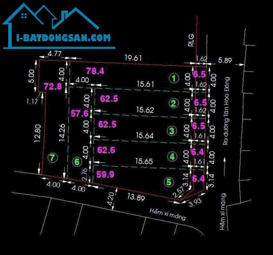 ĐẤT TÂN HÒA ĐÔNG GIÁP QUẬN 6 GIÁ MỀM - 85M2 (4 x 21,5) VUÔNG VỨC - SHR XÂY DỰNG NGAY - GIÁ - 2