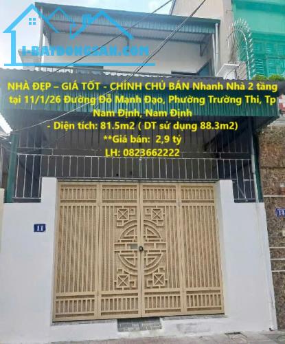 NHÀ ĐẸP – GIÁ TỐT - CHÍNH CHỦ BÁN Nhanh Nhà 2 tầng tại Đường nhánh KĐT Bãi Viên