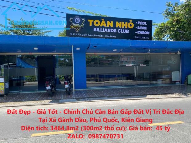 Đất Đẹp - Giá Tốt - Chính Chủ Cần Bán Gấp Đất Vị Trí Đắc Địa Tại Xã Gành Dầu, Phú Quốc, - 2