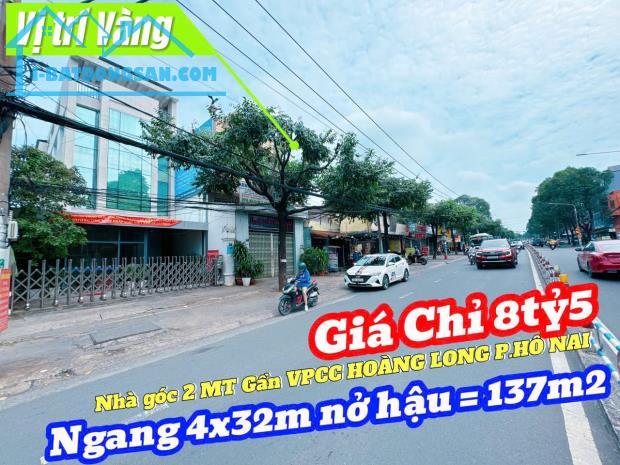 Bán nhà mặt tiền Nguyễn Ái Quốc Hố Nai, Biên Hòa, Đồng Nai, 136m2, giá 8 tỷ 500.