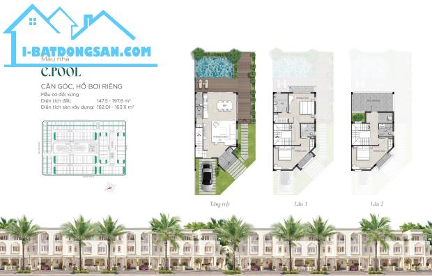 Layout phong cách Ả Rập - tiểu khu cao cấp nhất khu sông Town