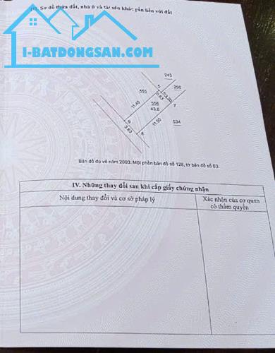 Đất thổ cư tổ 16 Yên Nghĩa, ngõ thông DT44m2, MT3.83m, ôtô đỗ cách 20m, giá 2.75 tỷ.