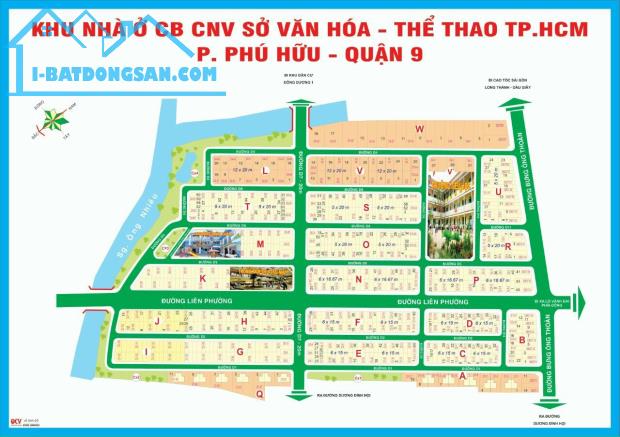 Bán lô đất góc 2 mặt tiền dự án Sở Văn Hóa, phường Phú Hữu, TP. Thủ Đức đường 20m - 1