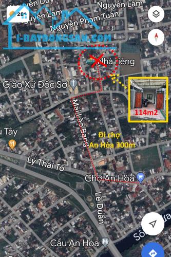 Chính chủ- Cần bán nhà gác lửng S đất 114m2- Kiệt oto đường Nguyễn Văn Linh, P. An Hòa - 1