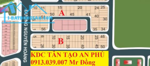 KDC Tân Tạo, Nguyễn Hoàng, 7x20 Đối Diện Công Viên 175tr/m2 Đẹp Xây Nhiều - 1