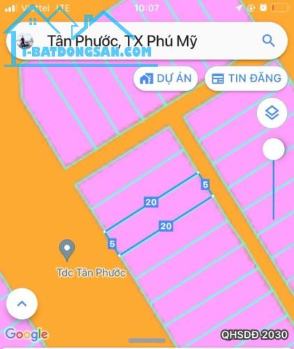 Ngộp ngân hàng bán gấp nền đất tái định cư Tân Phước giá 1tyx - 1