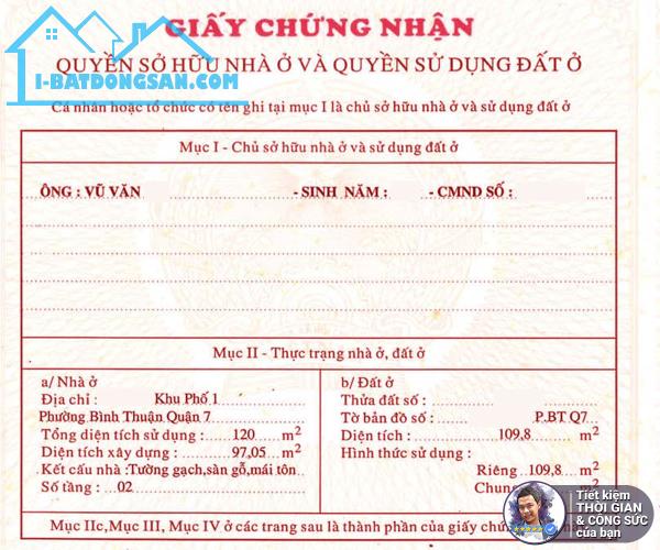 BÁN NHÀ DIỆN TÍCH KHỦNG 120M2. 6MX20M. HẺM 4M. TIỆN XÂY MỚI. KHÔNG CHÚT QUY HOẠCH - 1