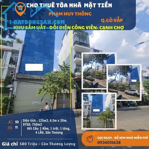 Cho thuê Building Mặt Tiền Phạm Huy Thông 125m2, 4 LẦU, CÓ THANG MÁY - 3