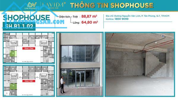 Cho thuê shophouse dự án Lavida Plus mặt tiền Nguyễn Văn Linh & Nguyễn Hữu Thọ Quận 7