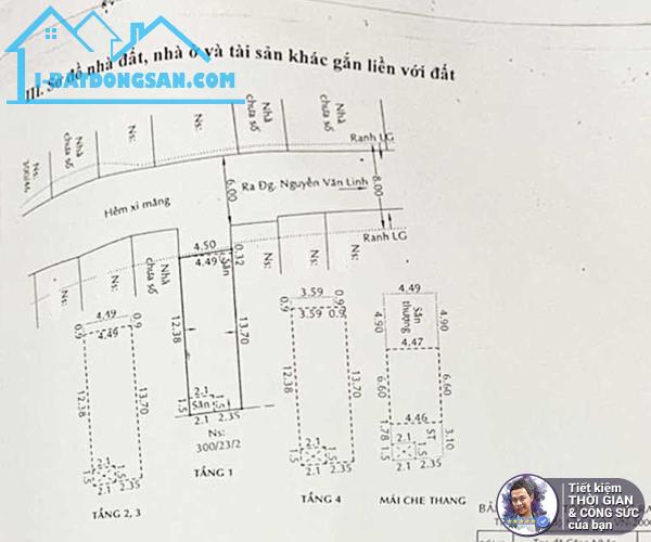 BÁN NHÀ HẺM XE HƠI 6M NGUYỄN VĂN LINH. 63M2. 4.5MX14M. NHÀ 5 TẦNG SIÊU ĐẸP. VỊ TRÍ VIP - 9