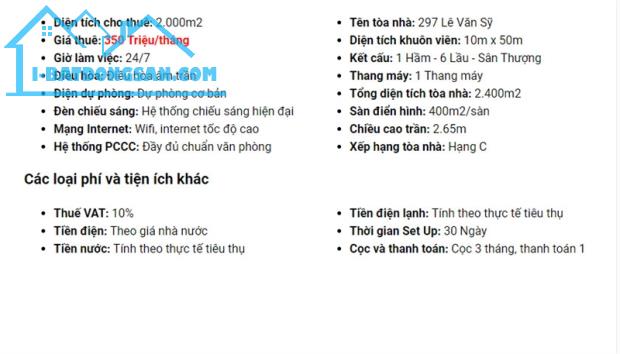 Cho thuê khách sạn mặt tiền Lê Văn Sỹ, Phường 1, Quận Tân Bình - 2