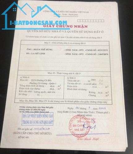 Chính chủ cần bán nhà tại Đường Nguyễn Khắc Nhu, Phường Cô Giang, Quận 1, Hồ Chí Minh.