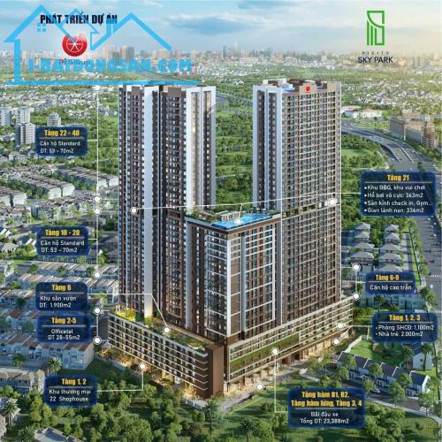 Căn hộ PiCity Sky Park ngã tư Phạm Văn Đồng thanh toán 20% đến khi nhận nhà, ưu đãi tốt - 3