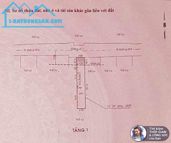 BÁN NHÀ ĐƯỜNG SỐ PHƯỜNG TÂN KIỂNG. NHÀ NÁT. 100M2. 4MX25M. TIỆN XÂY CĂN HỘ DỊCH VỤ 6 TẦNG - 1