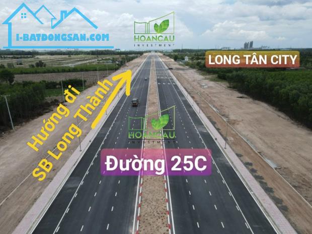 120m2 đất nền cổng Long Tân City, đường 25C nối cổng chính sân bay Long Thành