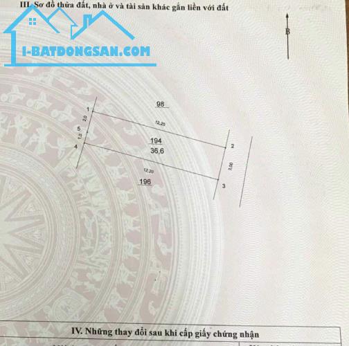 Cần bán 37m2 đất. Giá 1.85 tỷ quận Hoàng Mai