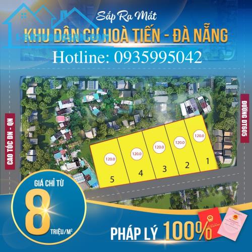 ☄️☄️☄️ HÀNG HOT, ĐẤT ĐÀ NẴNG GIÁ SỤP CHỈ 8tr/m GẦN CHỢ HÒA TIẾN- 0935995042