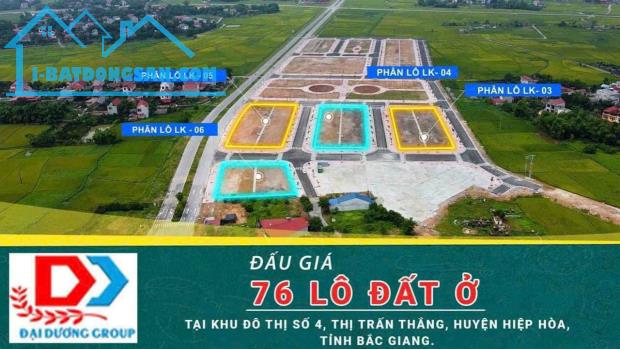 Đấu giá Khu dân cư số 4- TT Thắng- Hiệp Hoà- BG giá F0 - 2