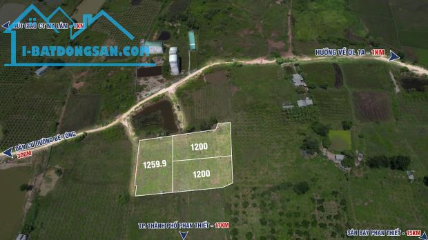 Bán 1200m đất vườn huyện Hàm Thuận Bắc,Bình Thuận,giá 240 triệu - 4