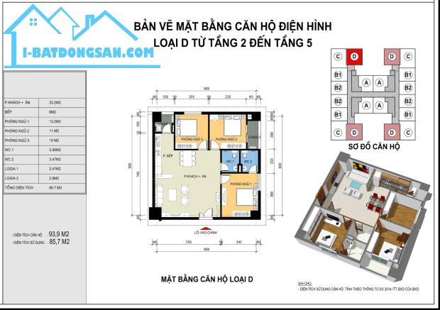 Bán căn 3PN ( 86m2) chung cư CT36 Xuân La quận Tây Hồ, Hà Nội.