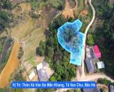 Cần bán đất 1200m2 tại điểm du lịch Tả Van Chư, Bắc Hà, Lào Cai, view thung lũng, giá 1.X