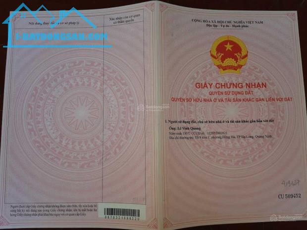 Bán đất thổ cư thừa kế- chính chủ- pháp lý đầy đủ. có thể tách thửa xây nhà bán hoặc ở - 1