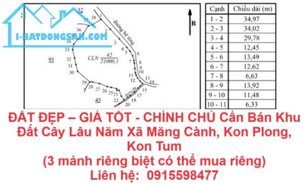 ĐẤT ĐẸP – GIÁ TỐT - CHÍNH CHỦ Cần Bán Khu Đất Cây Lâu Năm Xã Măng Cành, Kon Plong, Kon Tum - 2