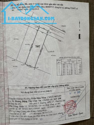 Bán đất An Phú Đông 25 Q12, 100m2, ngang 5m, Đ. 6m giá giảm hơn 200tr - 4
