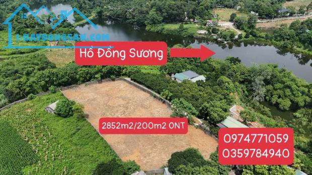 BÁN GẤP LÔ ĐẤT GẦN HỒ CÓ DT 2852m2 (200m2 ONT) VIEW ĐẸP CÁCH HỒ VÀI BƯỚC CHÂN - 3