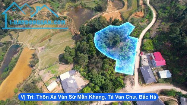 Bán mảnh 1200m2 tại điểm du lịch Tả Van Chư, Bắc Hà, Lào Cai view thung lũng giá 1.X, liên - 4