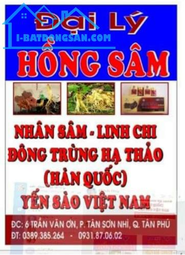 Tôi sang nhượng Đại lý : Hồng Sâm - Linh Chi Hàn Quốc Tiệm gần sát đường Tân Kỳ Tân Quý , - 1