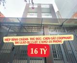 CHDV 18 Phòng Gần Đại Học Luật & Coopmart Hiệp Bình Chánh, Thủ Đức - DT 80 Triệu/Tháng