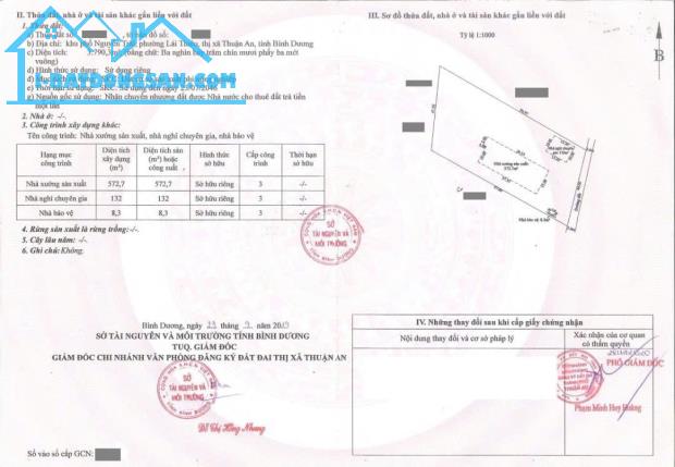 Đất SKC 3790m2 ngang 44m gần ngã tư cầu Ông Bố, Quốc lộ 13, 1320 Lái Thiêu, Thuận An