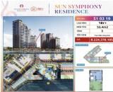 Căn hộ 1BR+ sân vườn  dự án Sun Symphony ven sông Hàn, TP Đà Nẵng.