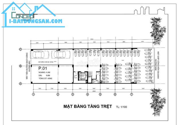 CHO THUÊ MẶT BẰNG, MẶT TIỀN ĐƯỜNG BẠCH ĐẰNG, PHƯỜNG 2, QUẬN TÂN BÌNH, HCM. - 2