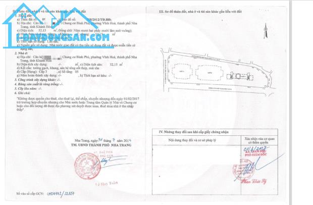 Bán căn hộ tầng trệt Chung cư Bình Phú , Phường Vĩnh Hoà, Nha Trang 52m2 - giá 1,5 tỷ - 5