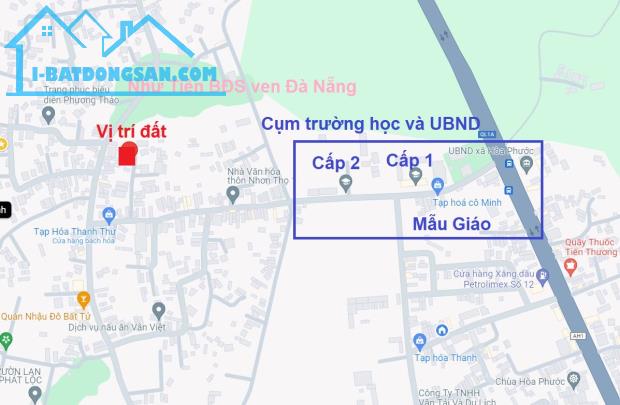 26 Bán đất Hòa Phước, Hòa Vang 130m2 nhỉnh 1 tỷ, gần cụm trường học, QL1A, NKKN