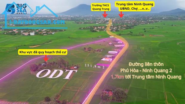 Đất nền Thôn Vạn Hữu - xã Ninh Quang - Thị Xã Ninh Hòa giá rẻ, đầu tư sinh lời lớn - 1